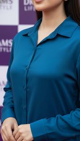 Premium Silk Button-Down