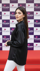 Premium Silk Button-Down