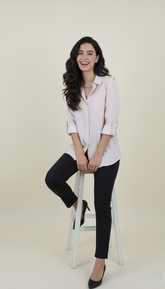 Soft Pink Striped Shirt