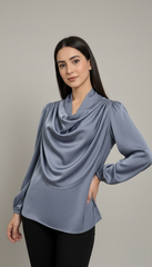 Ladies Top (Drapped Cowl Neck)