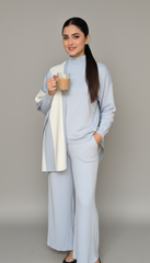 Monochrome Cape & Knit Set