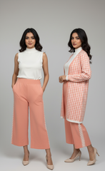 Chic Geometric Knit Set