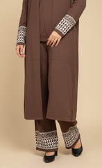 Elegant Embroidered Knit Duo