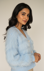 Shaggy Knit Cardigan