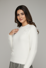 Pearl Flower Sweater