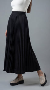 Black Pleated Skirt
