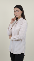 Soft Pink Striped Shirt