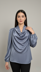 Ladies Top (Drapped Cowl Neck)
