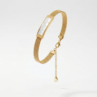 Mother of Pearl Mesh Bracelet