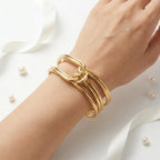 Golden Knot Cuff