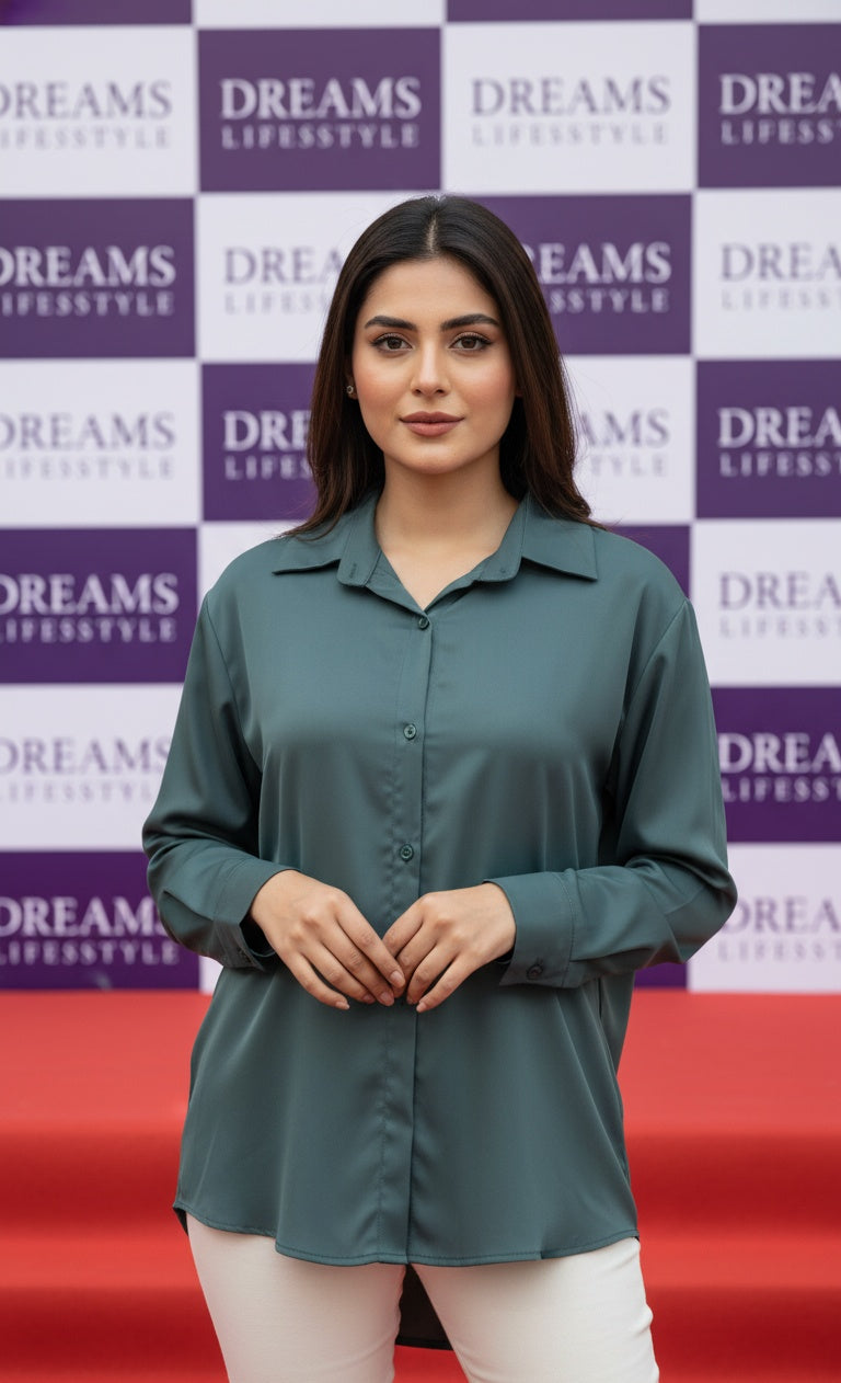 Premium Silk Button-Down