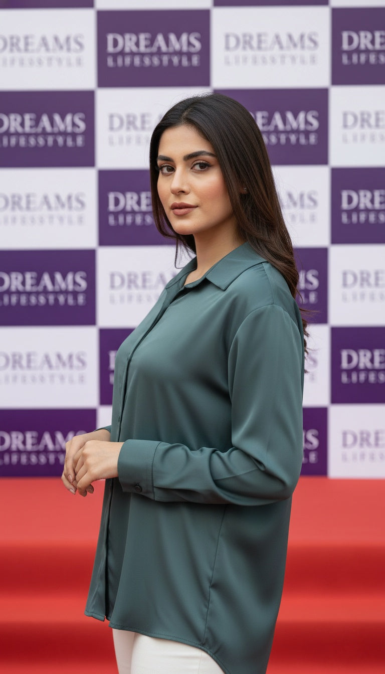 Premium Silk Button-Down