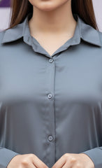 Premium Silk Button-Down
