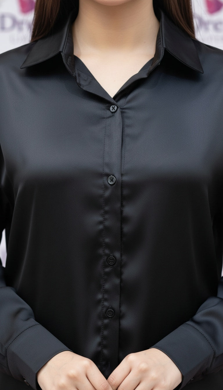 Premium Silk Button-Down