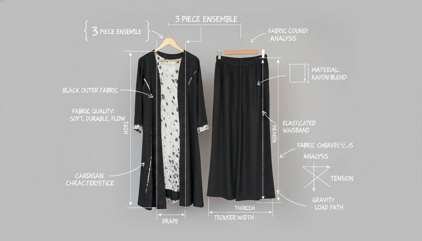 Serene Drape Cardigan Ensemble