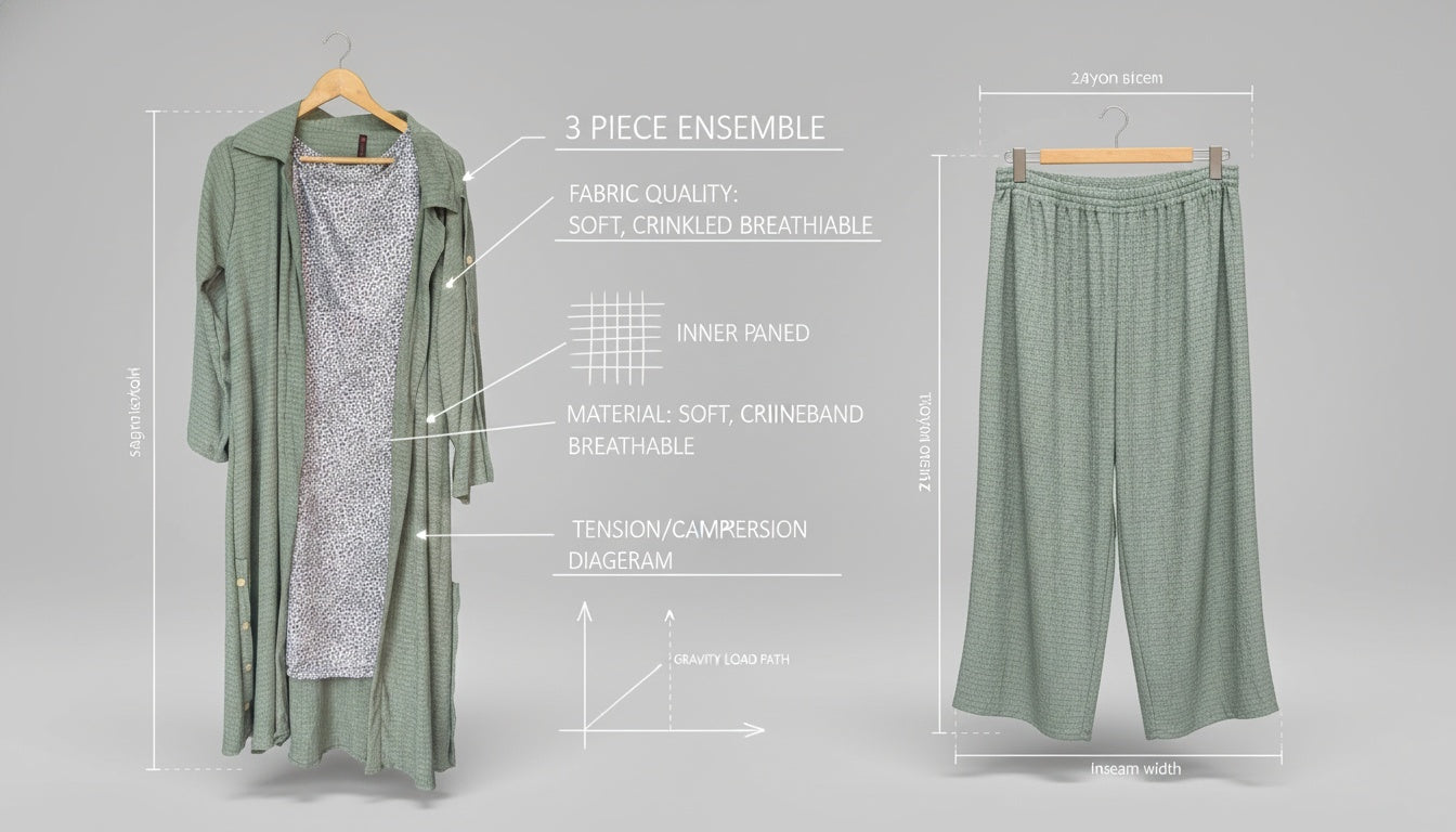 Serene Drape Cardigan Ensemble