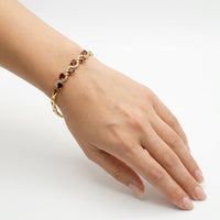 Garnet Wave Bracelet