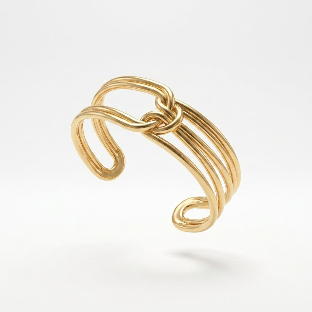Golden Knot Cuff