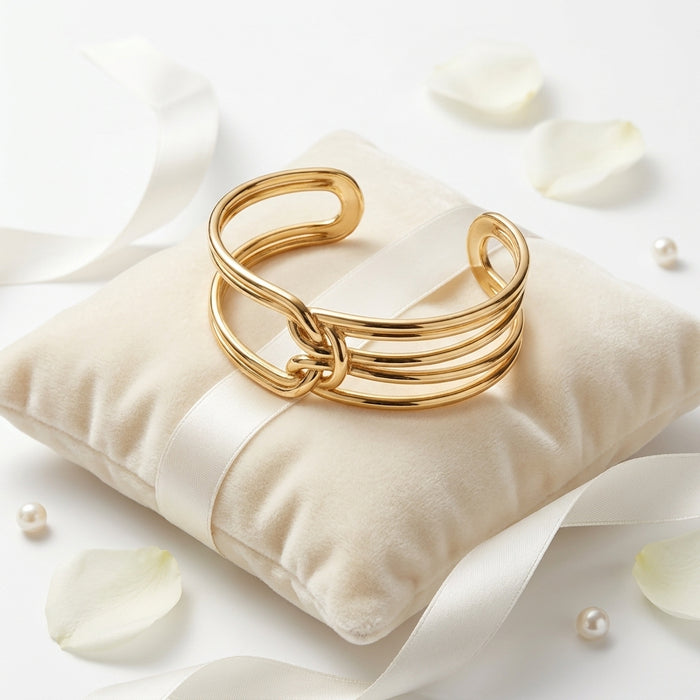 Golden Knot Cuff