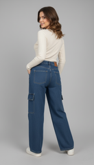 Ladies Cargo Jeans
