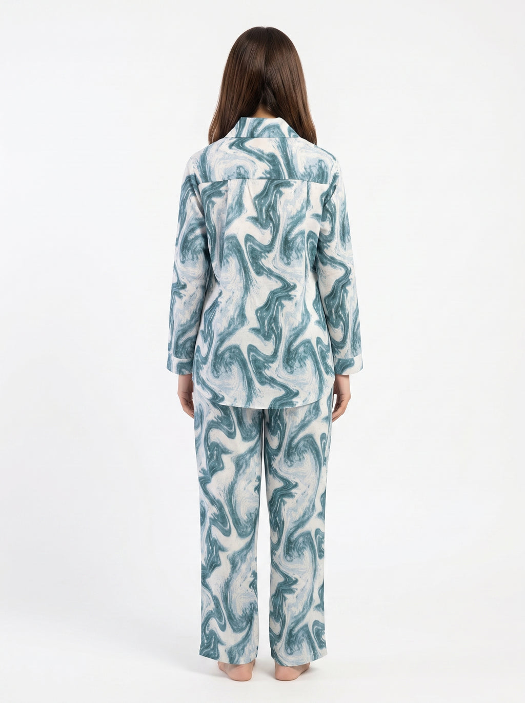Aqua Marble Women's Co-Ord