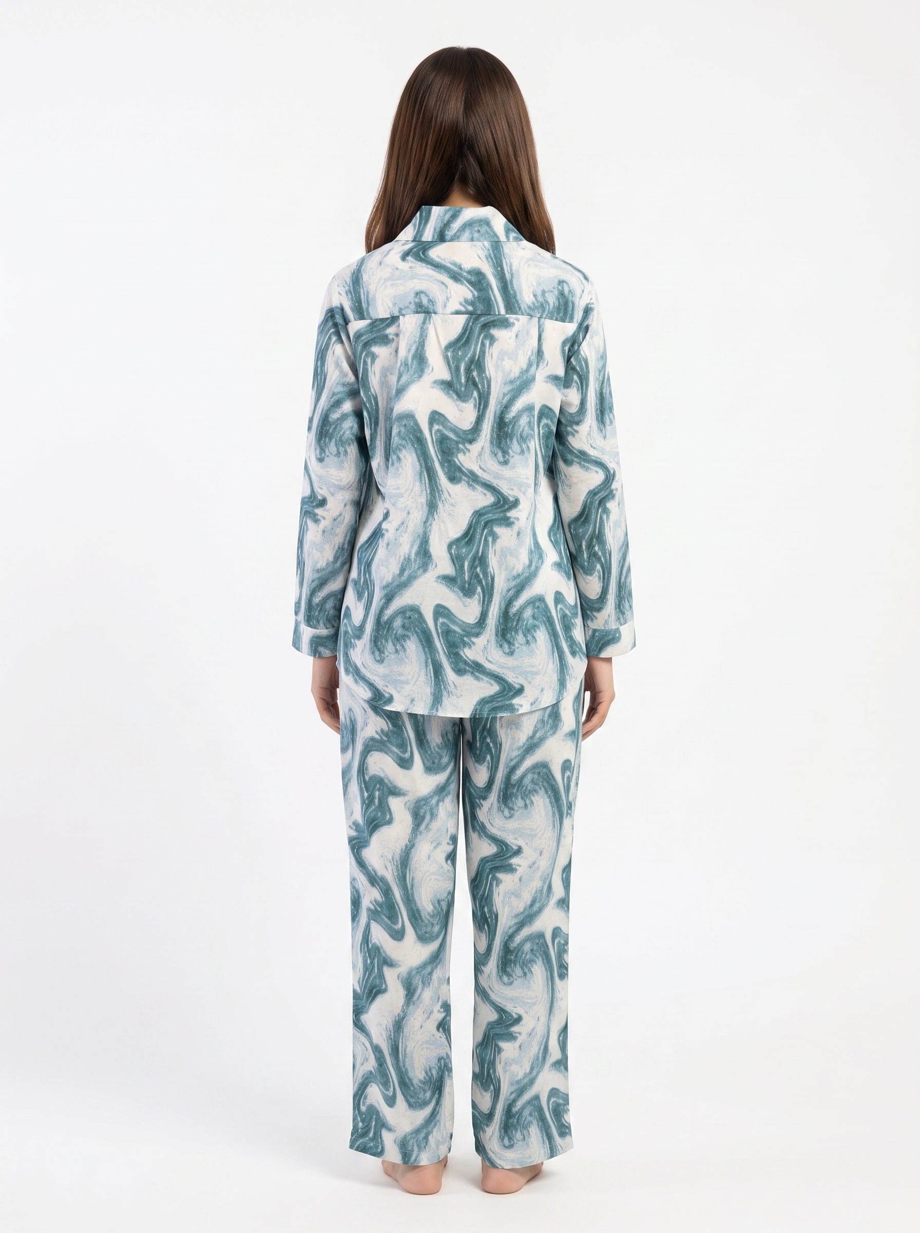 Aqua Marble Women's Co-Ord