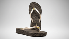 Black Wedge Flip-Flops