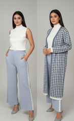 Chic Geometric Knit Set