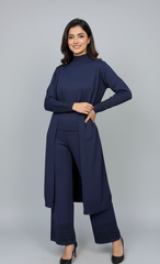 Elegant Embroidered Knit Duo