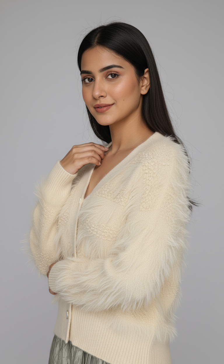 Shaggy Knit Cardigan