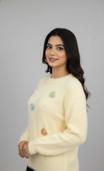 Heart Pearl Sweater