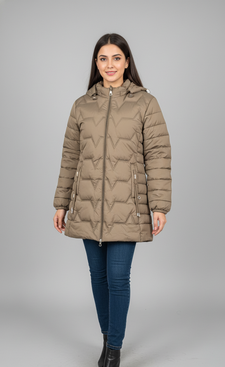 Zigzag Puffer Jacket