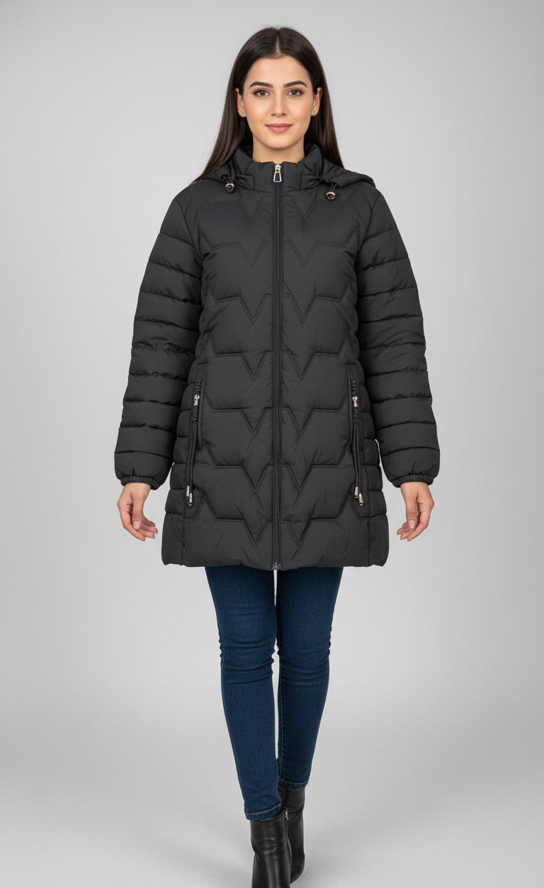 Zigzag Puffer Jacket