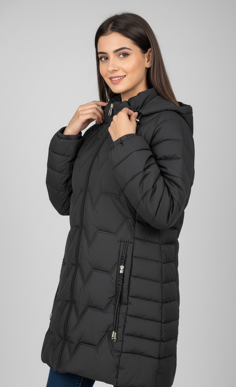 Zigzag Puffer Jacket