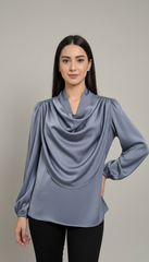 Ladies Top (Drapped Cowl Neck)