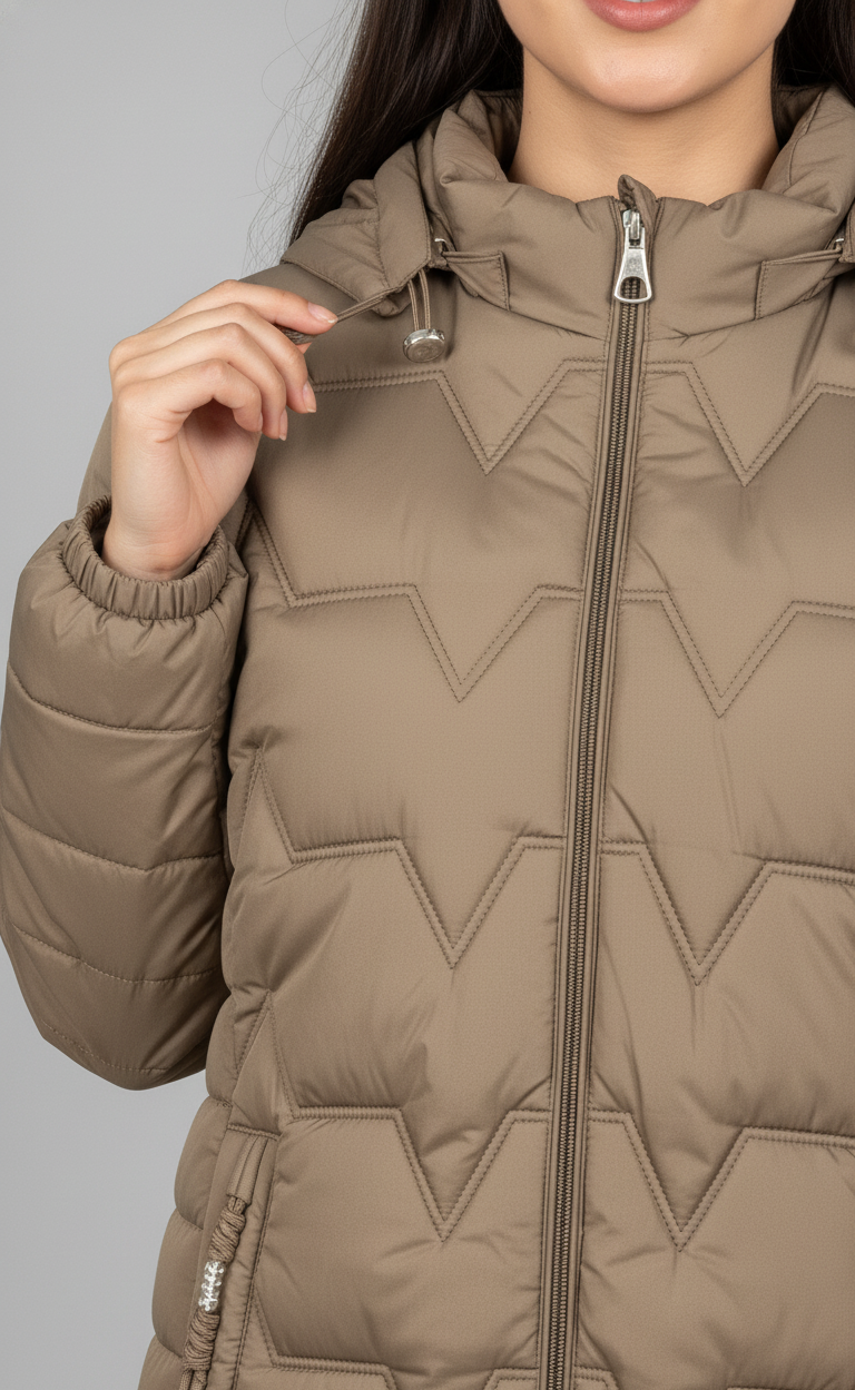 Zigzag Puffer Jacket