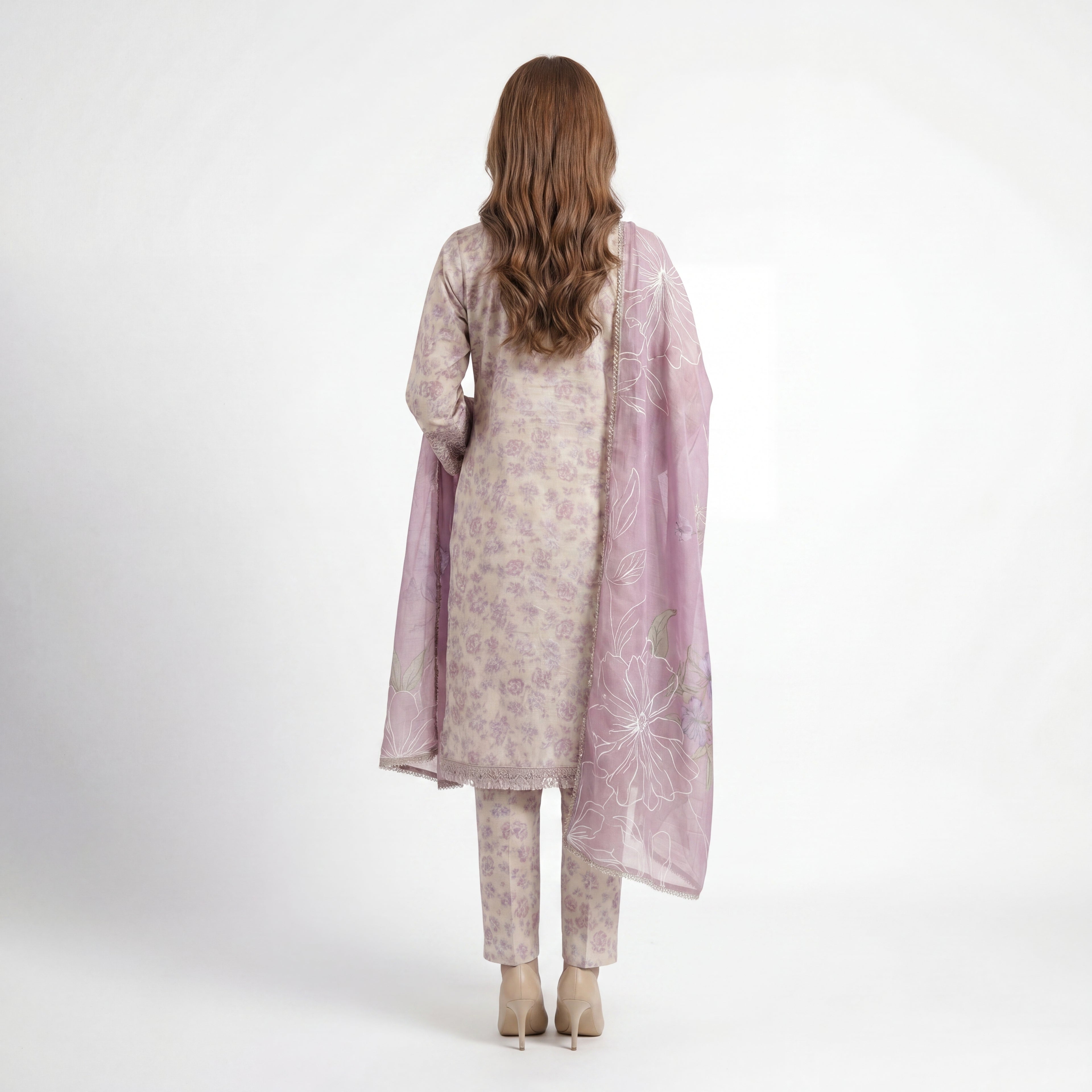 Muskin Blush Garden – 3PC Suit