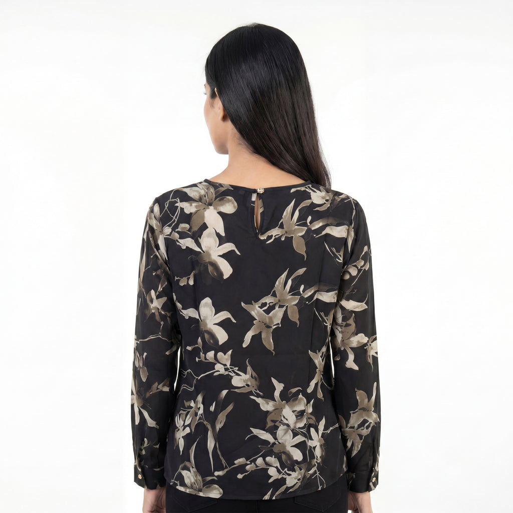 Noir Floral Blouse
