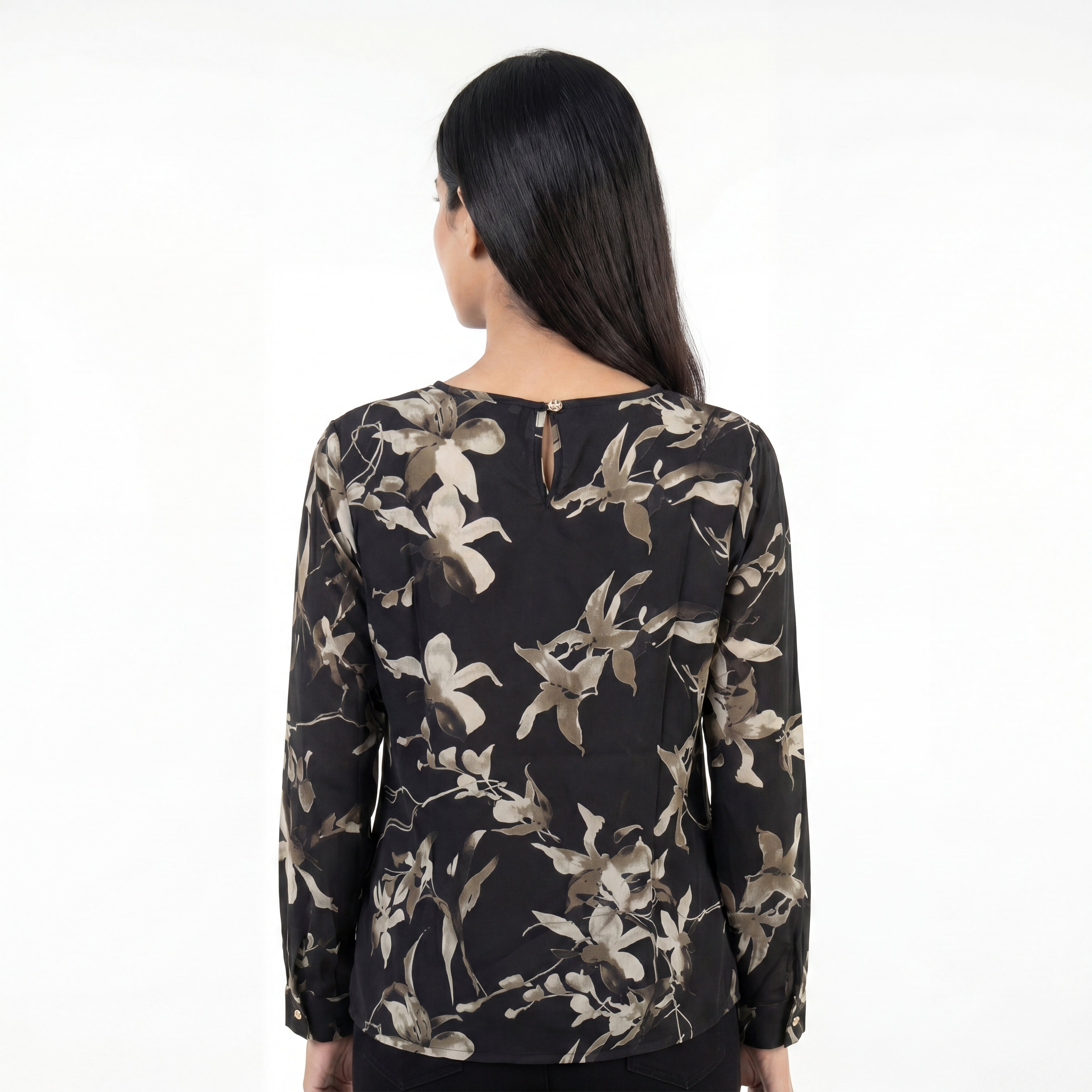 Noir Floral Blouse
