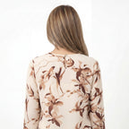 Latte Floral Top