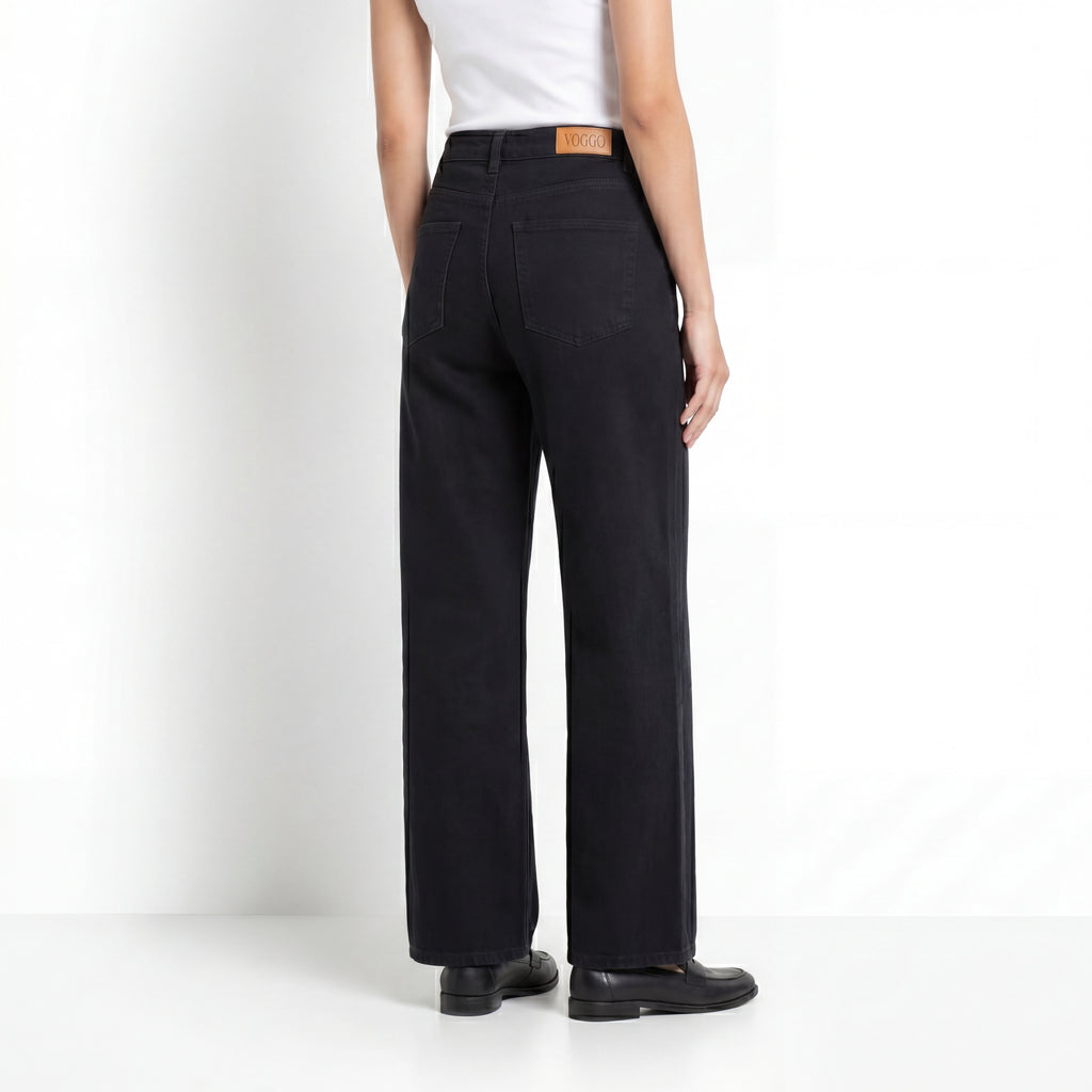 Noir Wide Leg Jeans
