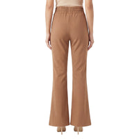 Caramel Horsebit Flare Trouser