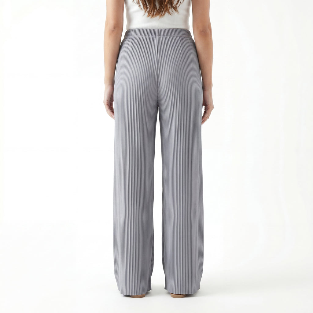 Slate Pleat Palazzo