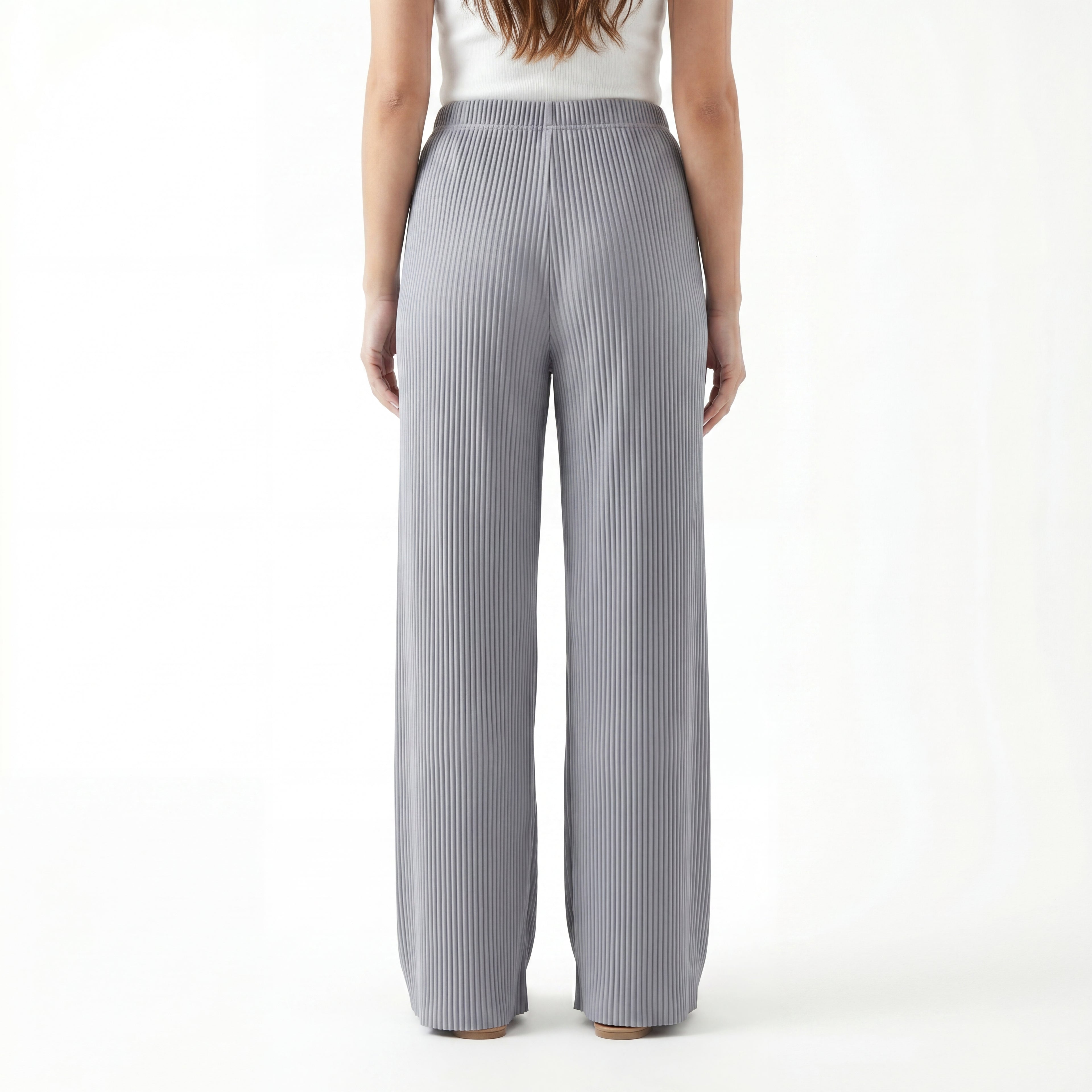 Slate Pleat Palazzo