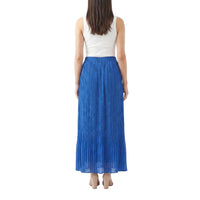 Cobalt Crinkle Skirt