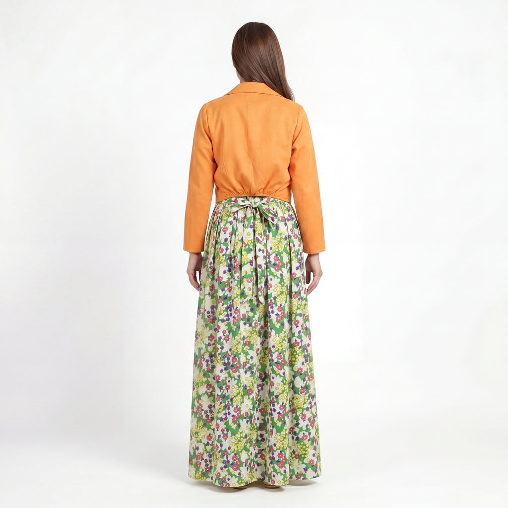Garden Print Jacket Maxi