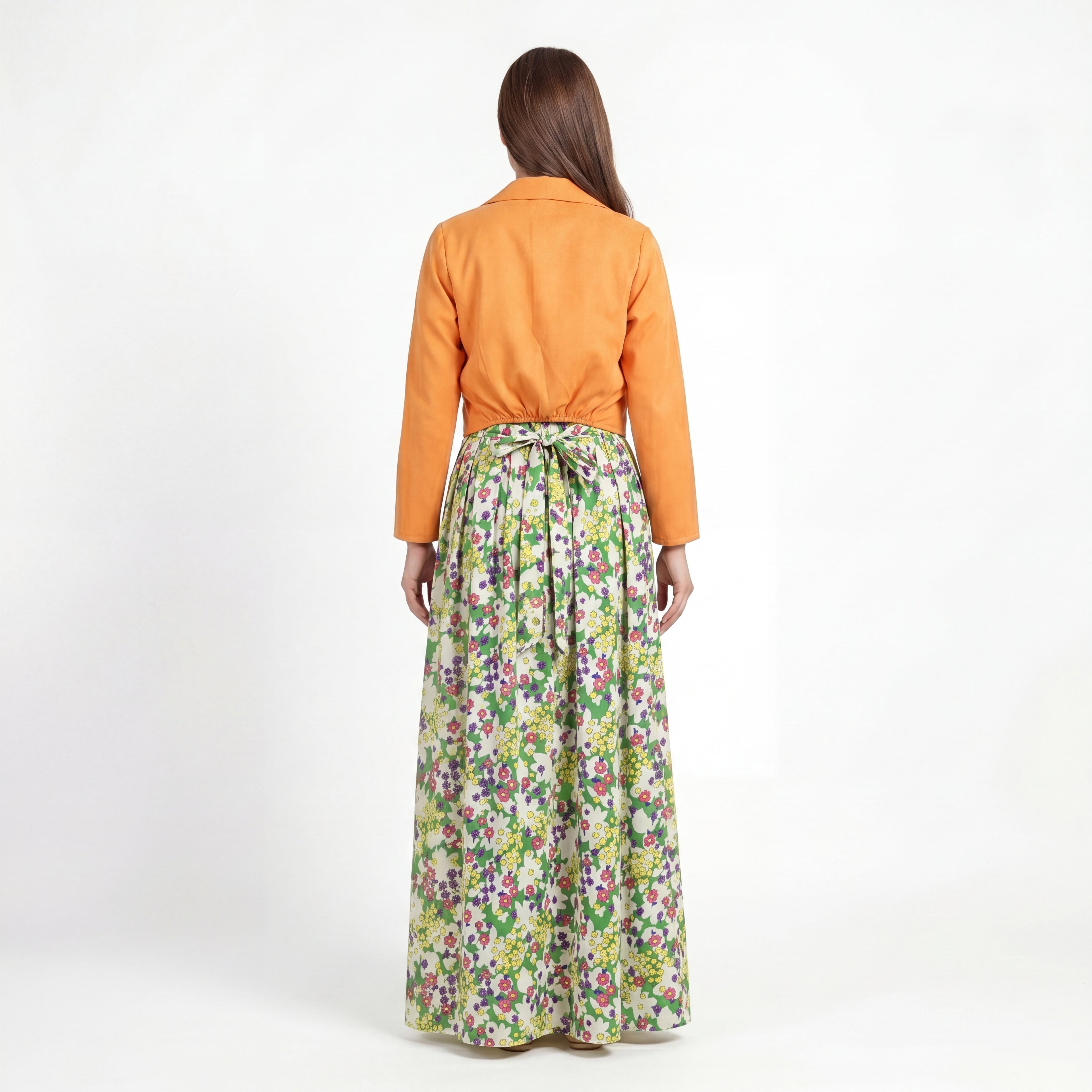 Garden Print Jacket Maxi