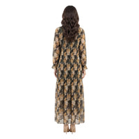 Midnight Floral Pleat Maxi