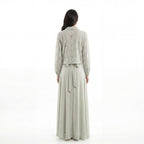 Sage Lace Overlay Maxi