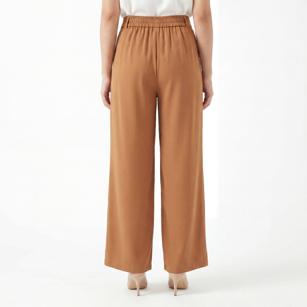 Toffee Wide Leg Formal Pants